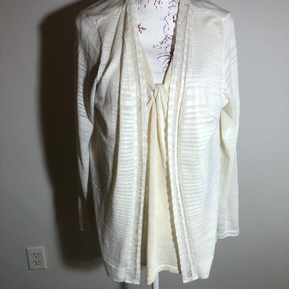 🕊️ Jones New York Collection Woman Open Knit Cardigan – 0X - Picture 8 of 11